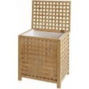 CLP Wäschebox Ronthy, Wäschesammler Holz 70L waschbar herausnehmbar, Bambusrahmen Bild 2