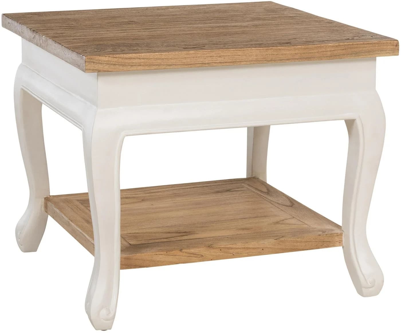 CLP Couchtisch Thordis massiv Mindiholz Shabby Chic weiß - Bild 2
