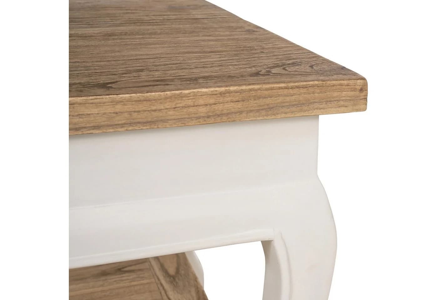 CLP Couchtisch Thordis massiv Mindiholz Shabby Chic weiß - Bild 5