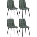 CLP Esszimmerstuhl Tilde 4er Set mit Metallgestell, bis 150 kg belastbar Bild 1
