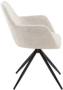 CLP Esszimmerstuhl Olema 2er Set Creme Schwarz mit Schwenkfunktion Bild 5