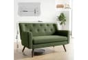 CLP Sofa Kioni Cordbezug 2-Sitzer Kautschukholz Bild 1
