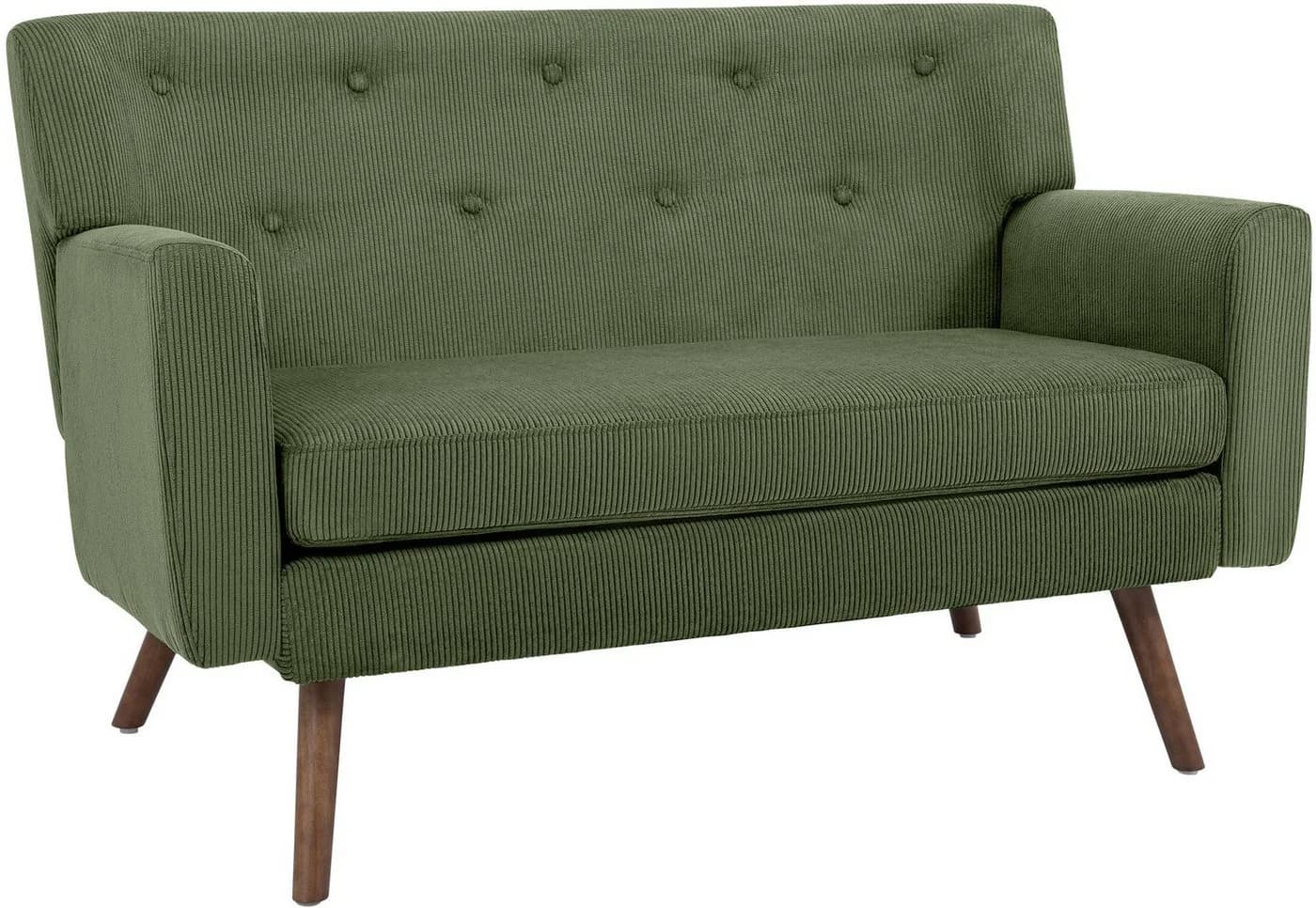 CLP Sofa Kioni Cordbezug 2-Sitzer Kautschukholz - Bild 2