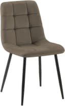 CLP Esszimmerstuhl Tilde Samt Taupe mit Metallgestell Bild 2