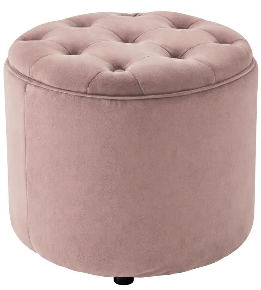 CLP Sitzhocker Pantin Rosa mit Stauraum und Samtbezug - Bild 2