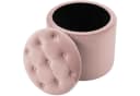 CLP Sitzhocker Pantin Rosa mit Stauraum und Samtbezug Bild 4