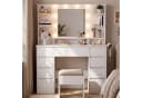 CLP Schminktisch Pretty mit LED Hollywoodspiegel und USB-Anschluss Bild 3