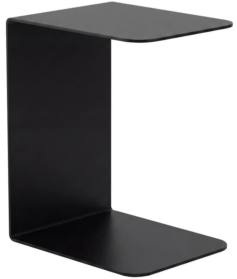 CLP Beistelltisch Selby C-Form Stahl Schwarz/Weiß - Bild 4
