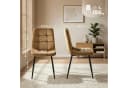 CLP Esszimmerstuhl Antibes 4er Set Samt Taupe Schwarz Bild 1