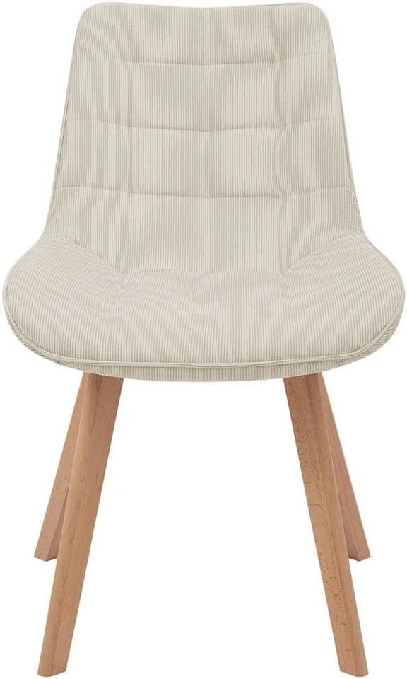 CLP Esszimmerstuhl Brook Cord Beige Skandinavisches Design - Bild 4