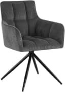 CLP Esszimmerstuhl Jonah Cord Grau 180° drehbar mit Rückholfunktion Bild 2
