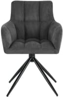 CLP Esszimmerstuhl Jonah Cord Grau 180° drehbar mit Rückholfunktion Bild 4