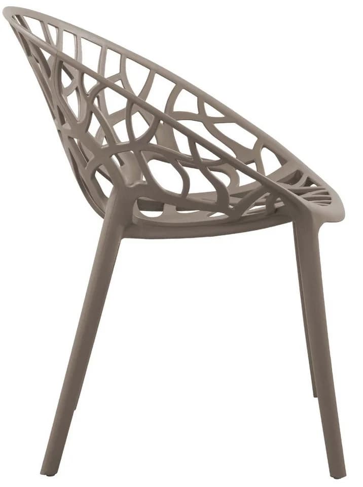 CLP Gartenstuhl Hope 2er Set Stapelbar Taupe Polypropylen - Bild 5