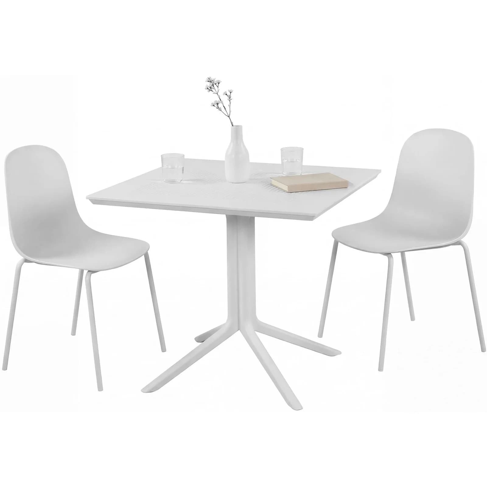 CLP Zeron Gartenmöbel-Set 3-tlg. mit 2 Stühlen & Tisch