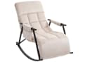 CLP Schaukelstuhl Elara Beige mit verstellbarer Rückenlehne und Tasche Bild 2