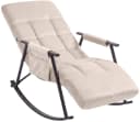 CLP Schaukelstuhl Elara Beige mit verstellbarer Rückenlehne und Tasche Bild 5