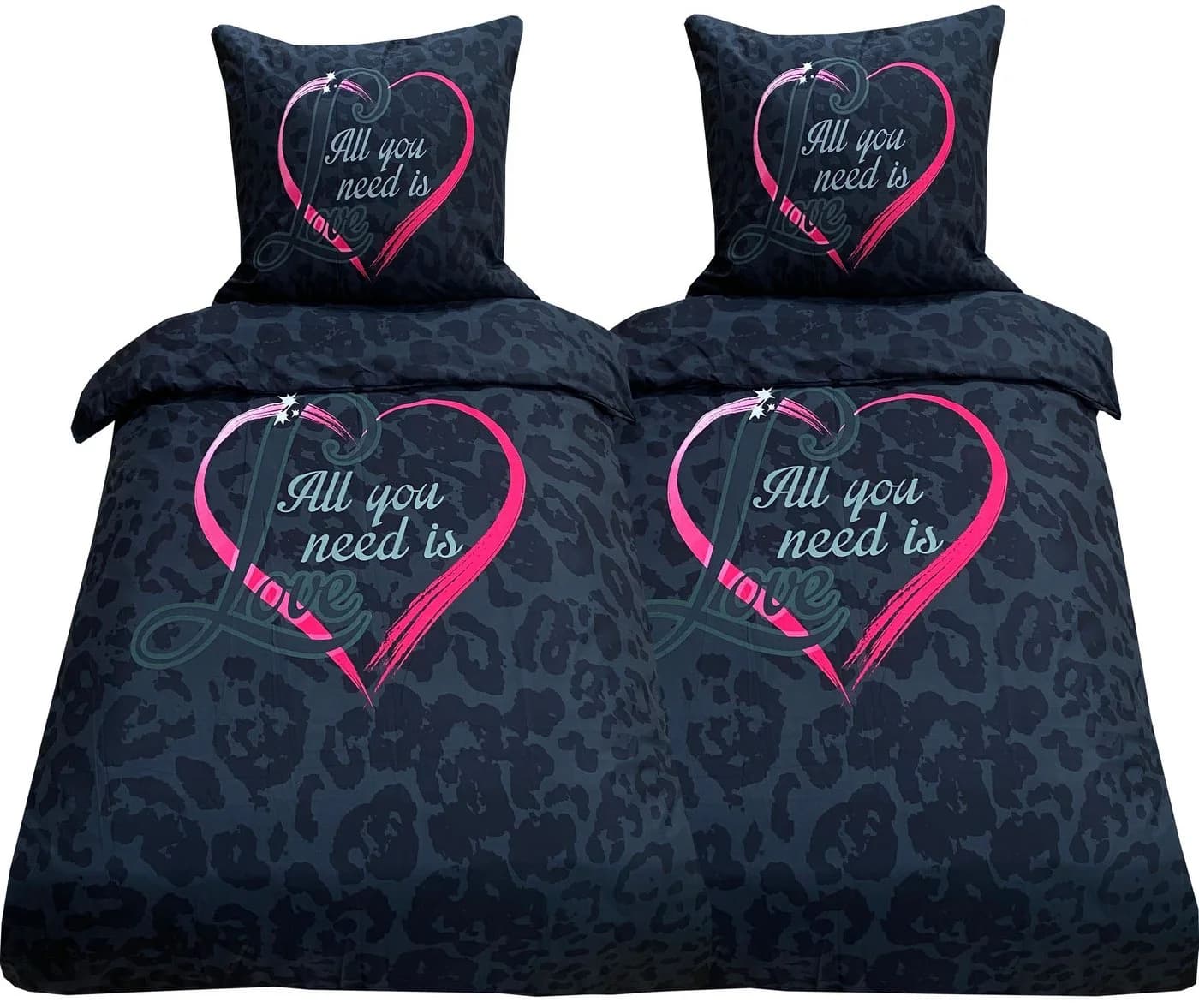 Visaggio Bettwäsche Mikrofaser Herz und Love modern - Bild 2