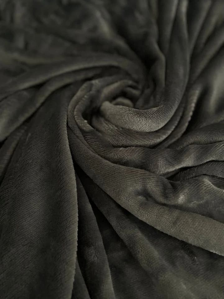 Visaggio Spannbettlaken Winter Teddy Plüsch Cashmere Touch Grau - Bild 3