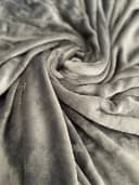 Visaggio Spannbettlaken Winter Teddy Plüsch Cashmere Touch Grau Bild 4