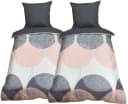 Visaggio Wendebettwäsche 4-teilig 100% Baumwolle Grau Rosa Bild 1