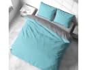 Visaggio Wendebettwäsche Baumwolle Polyester Gestreift Grau Blau Lila Rosa Bild 1