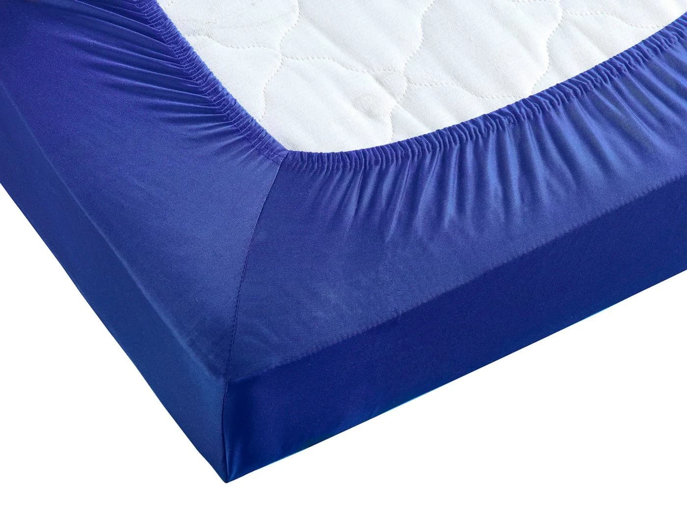 Visaggio Spannbettlaken Mikrofaser Rundumgummizug Blau - Bild 5