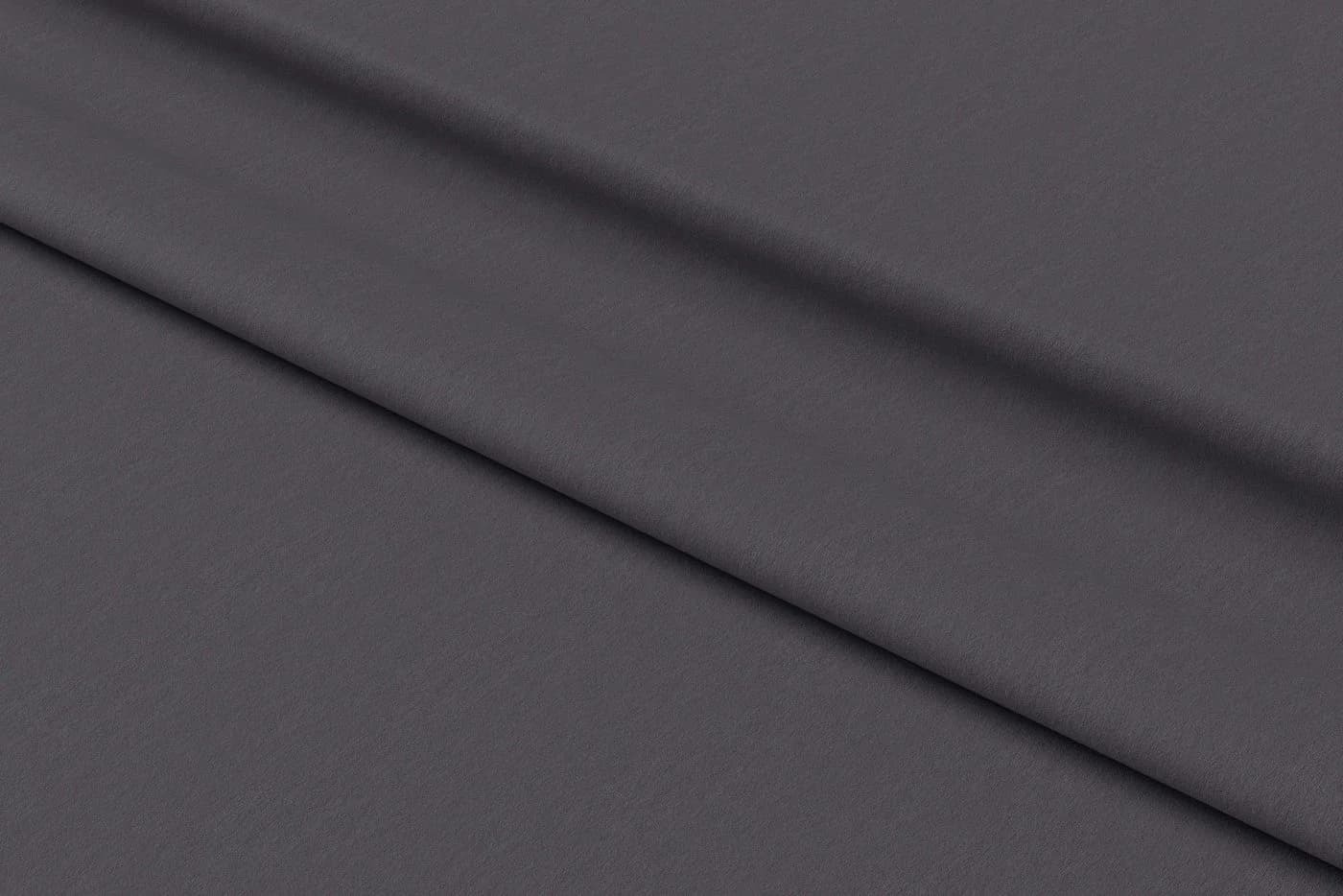 Visaggio Bettwäsche Set 100% Baumwolle Renforce Grau Uni - Bild 5
