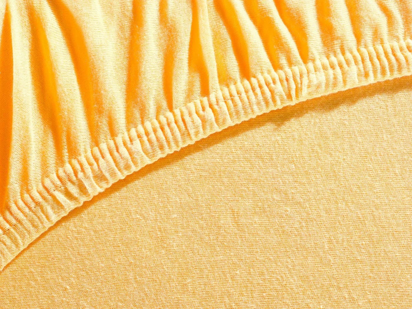 Visaggio Spannbettlaken Jersey 100% Baumwolle Gelb - Bild 4