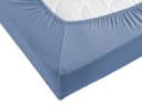 Visaggio Spannbettlaken Jersey Rauchblau 100% Baumwolle Bild 1