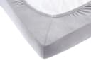 Visaggio Spannbettlaken Jersey 100% Baumwolle Silber Bild 1