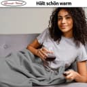 Visaggio Kuscheldecke Grau Polyester Flauschig Bild 3