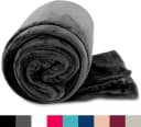 Visaggio Kuscheldecke Schwarz Fleece Sofadecke Bild 1
