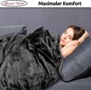 Visaggio Kuscheldecke Schwarz Fleece Sofadecke Bild 5