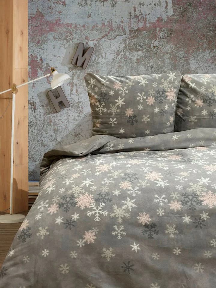 Visaggio Winter Fleece Bettwäsche 2-teilig Thermofleece kuschelig weich