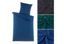 Visaggio Seersucker Bettwäsche Set 4-teilig Blau Gestreift Bild 1