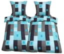 Visaggio Winter Fleece Bettwäsche 4 teilig Thermofleece Kuschelig Weich Karo Bild 2