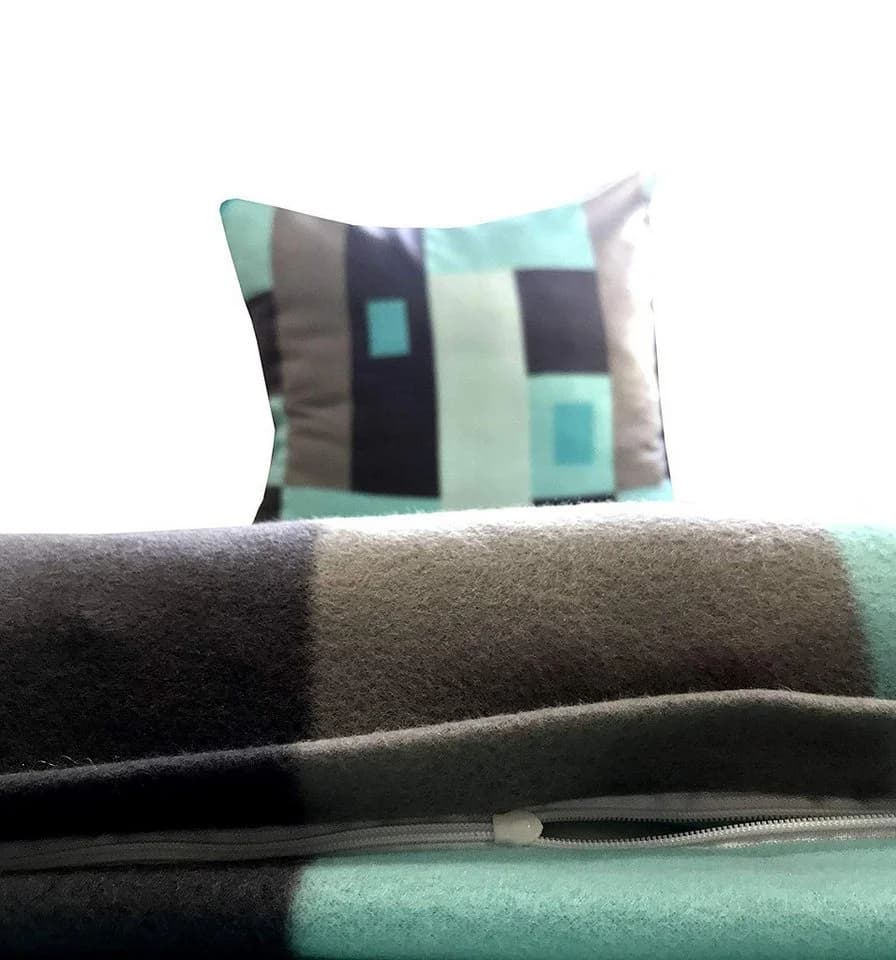 Visaggio Winter Fleece Bettwäsche 4 teilig Thermofleece Kuschelig Weich Karo - Bild 5