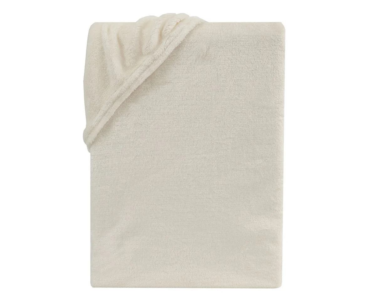 Visaggio Spannbettlaken Cashmere Touch Winter Beige Teddyplüsch