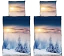 Visaggio Bettwäsche Winter Fleece 4-teilig Blau Thermofleece Bild 2