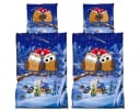 Visaggio Winter Fleece Bettwäsche 4-teilig Eulenpaar Bild 2