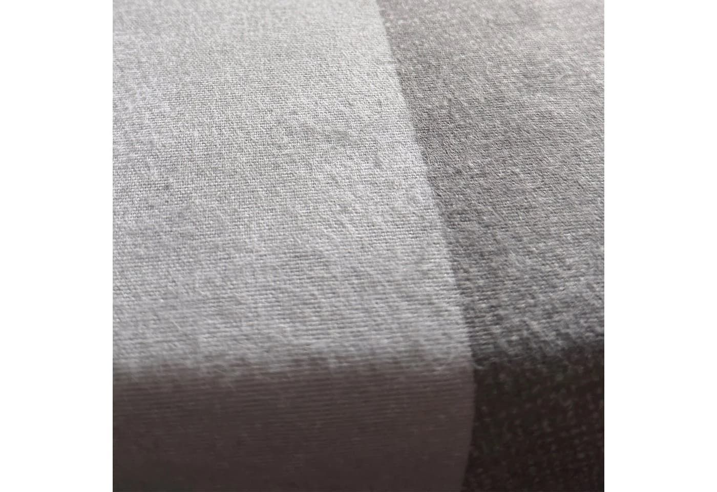 Visaggio Feinbiber Bettwäsche Winter 2-teilig Kariert Anthrazit Grau - Bild 4