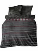 Visaggio Winter Teddy Plüsch Bettwäsche Flauschig Warm Fleece 2-Teilig Cashmere Touch Gestreift Bild 3