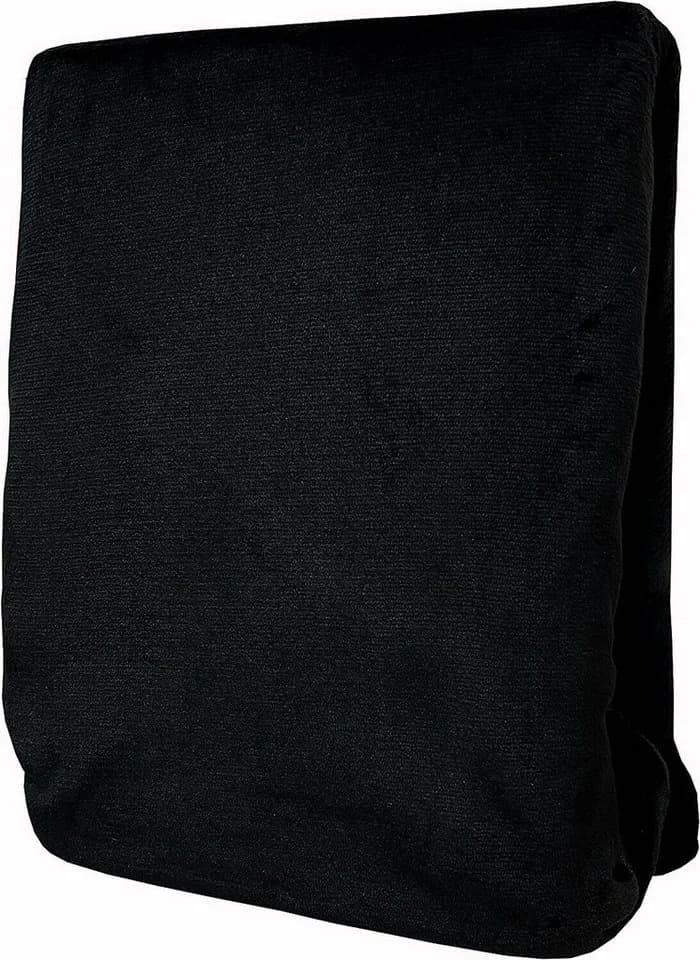 Visaggio Spannbettlaken Winter Teddy Plüsch Schwarz Cashmere Touch