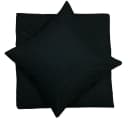 Visaggio Bettwäsche Set 100% Baumwolle Renforcé Schwarz Uni Bild 3