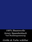 Visaggio Spannbettlaken Jersey 100% Baumwolle dunkelblau Bild 3