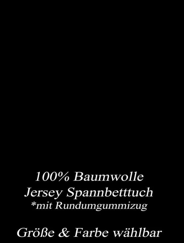 Visaggio Spannbettlaken Jersey 100% Baumwolle Schwarz - Bild 3