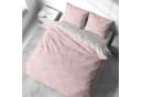 Visaggio Wendebettwäsche 100% Baumwolle Rosa Weiß Rauten Design Bild 1
