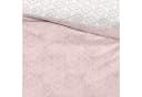 Visaggio Wendebettwäsche 100% Baumwolle Rosa Weiß Rauten Design Bild 5