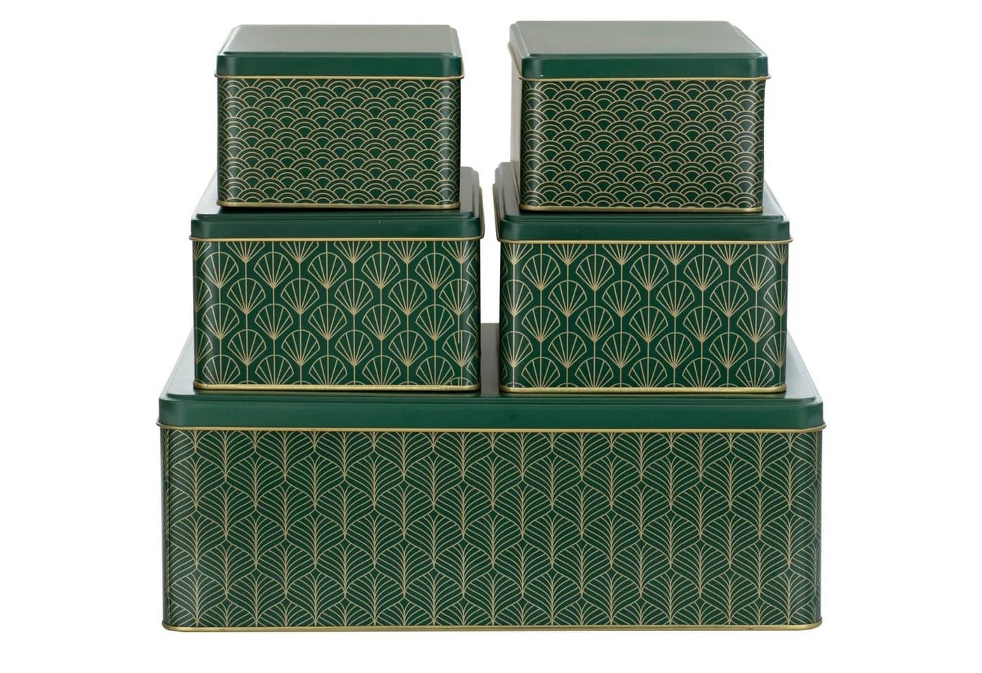 bonsport Keksdosen 5er-Set Metall Grün - Bild 2