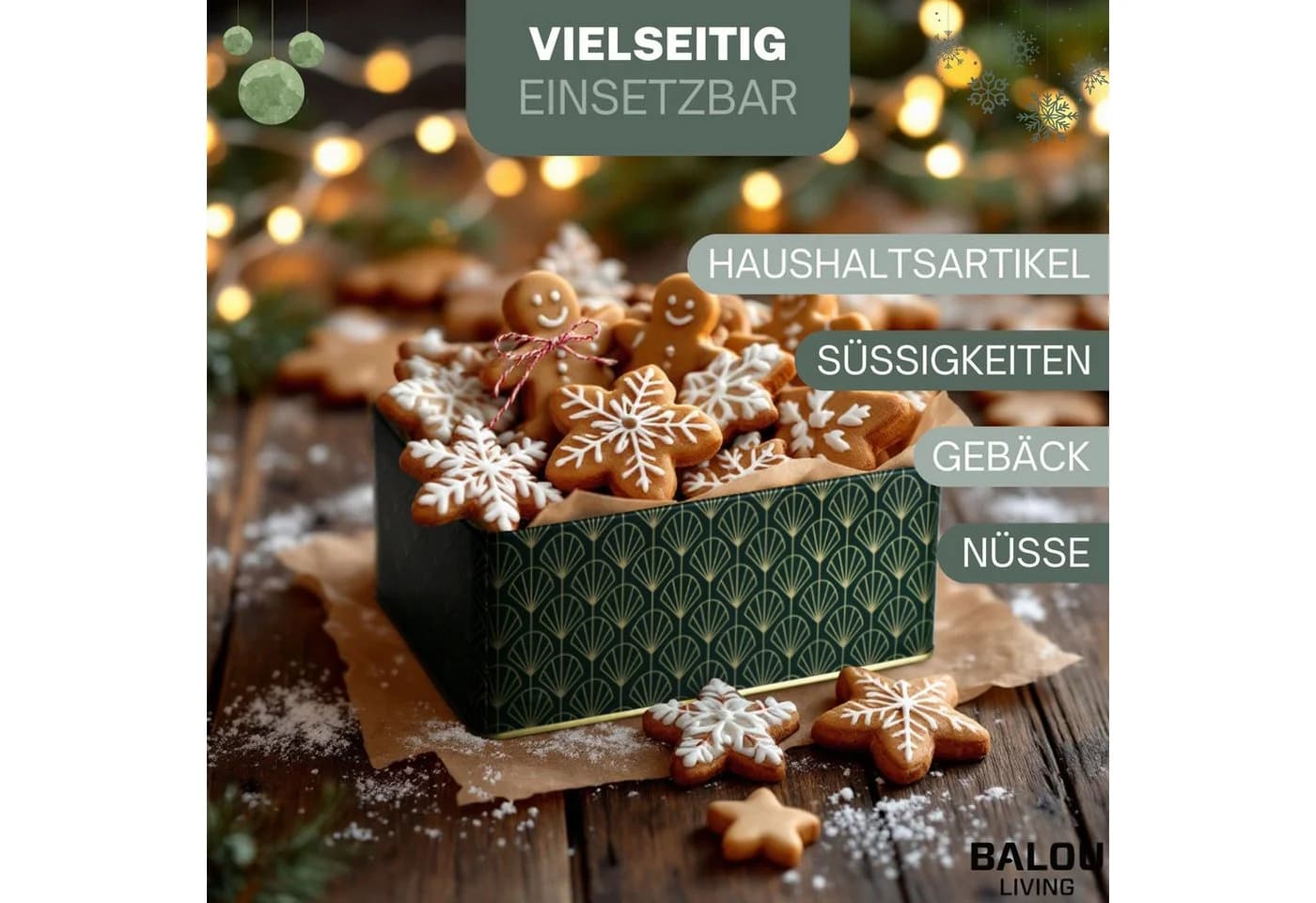 bonsport Keksdosen 5er-Set Metall Grün - Bild 5